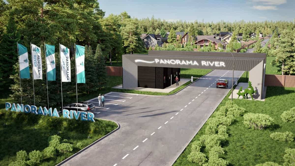 Участок K54, 14 соток, сосны на участке — КП Panorama River, Ступино - фото 1