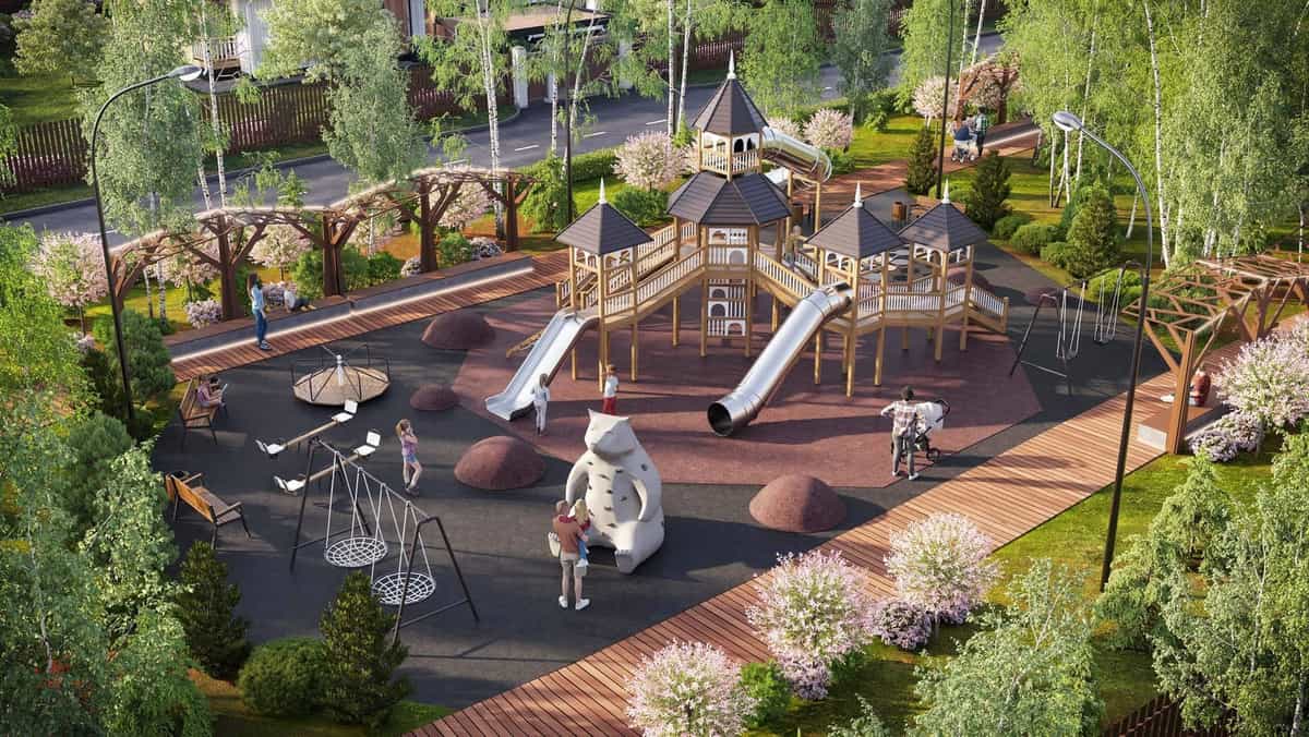 Участок R6, 10 соток лес на участке — КП White Park, Ступино - фото 1